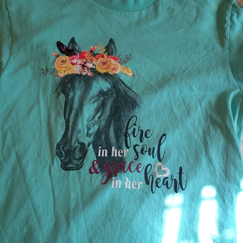 Teal tshirt from costal